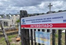 Cemitério de Povoado de Simão Dias é interditado